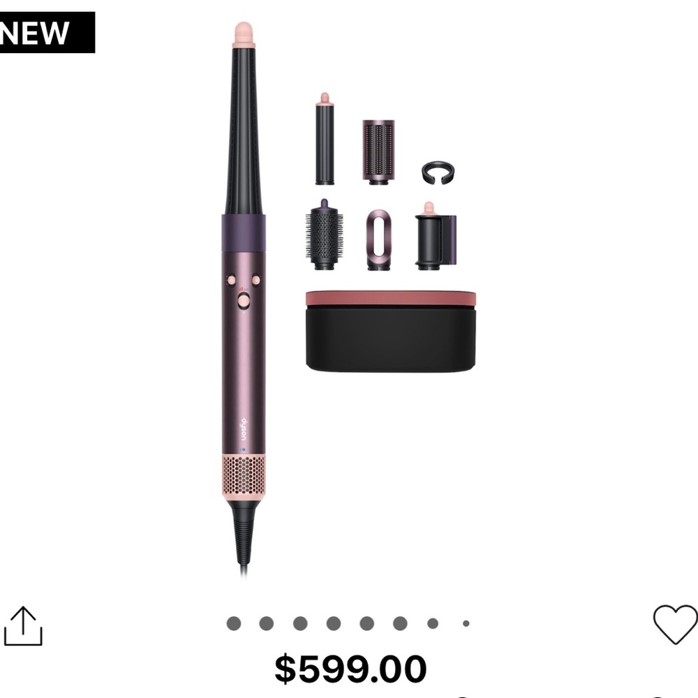 Dyson styler in mauve and rose